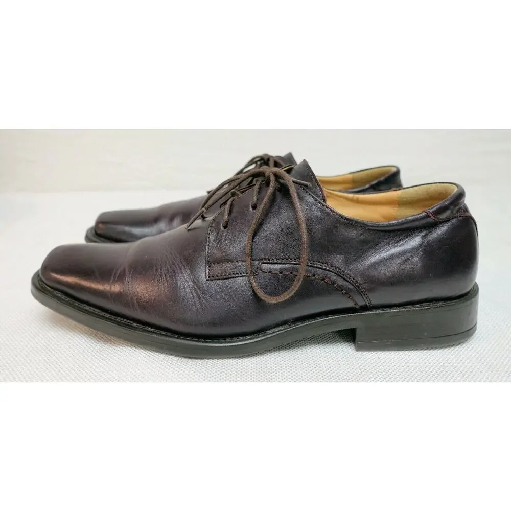 Crocodile International 45 10.5 men's brown leather oxford dress shoes cr1320